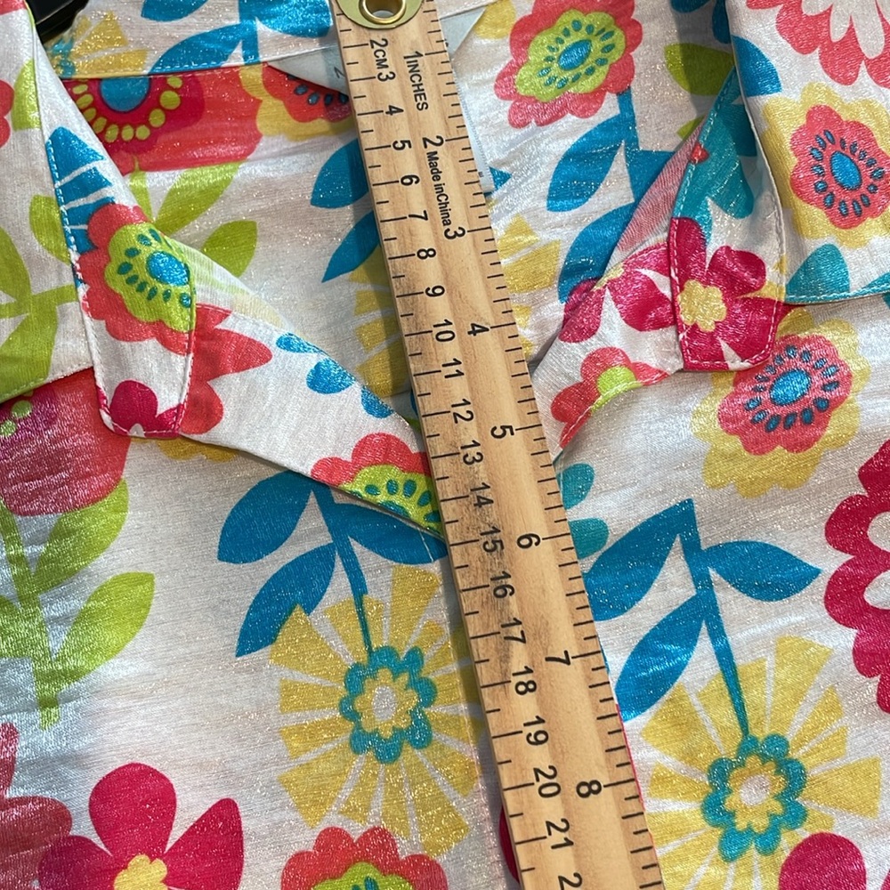MULTIPLES Floral Button-Up Blouse Size 2X, NW - Picture 13 of 15